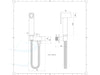 STS99 Inbouw Toilet Handdouche Wandhouder Set