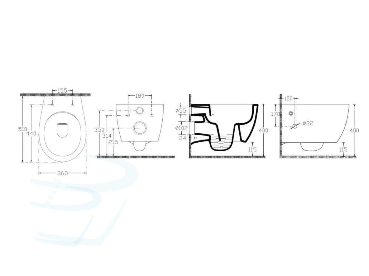 Design Turks Toilet Isvea Infinity