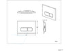 Solid Square bedieningspaneel voor Geberit UP100 320 720