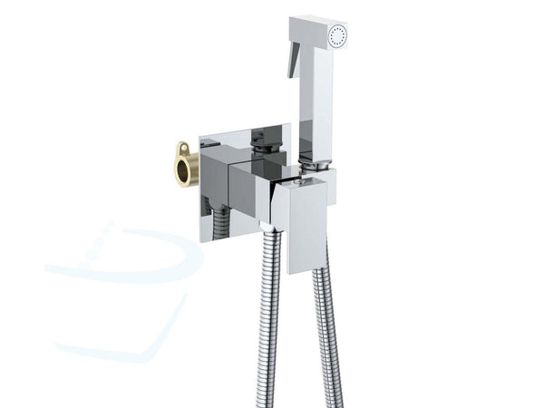 STS99SC Inbouw Toilet Handdouche Set Black Warm Water Square