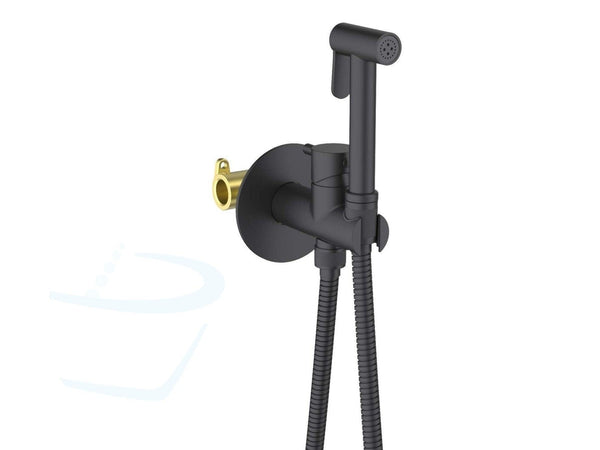 STS77S Inbouw Toilet Handdouche Set Black Warm Water