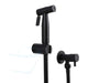 toiletdouche set RVS inbouw zwart
