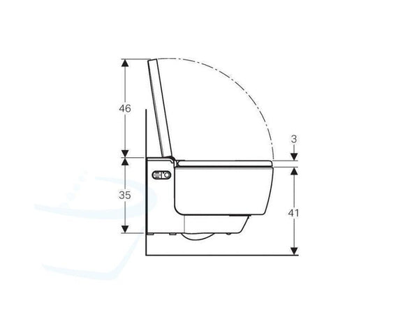 aquaclean mera classic technische tekening