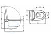 Geberit Aquaclean Mera afmetingen