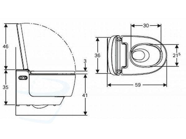 Geberit Aquaclean Mera afmetingen
