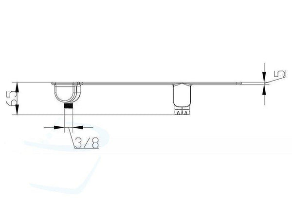  bidet wc douche technische tekening