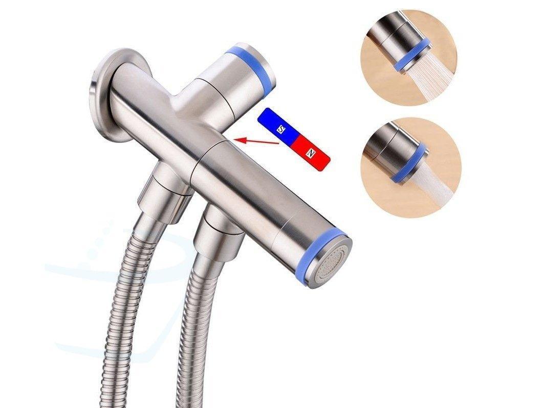 toiletdouche set RVS magnetische bevestiging