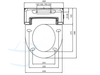 Blooming bidet toiletbril afmetingen