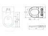 douche-wc-set-compleet technische tekening