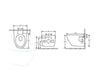 Bidet-Toilet Afmetingen