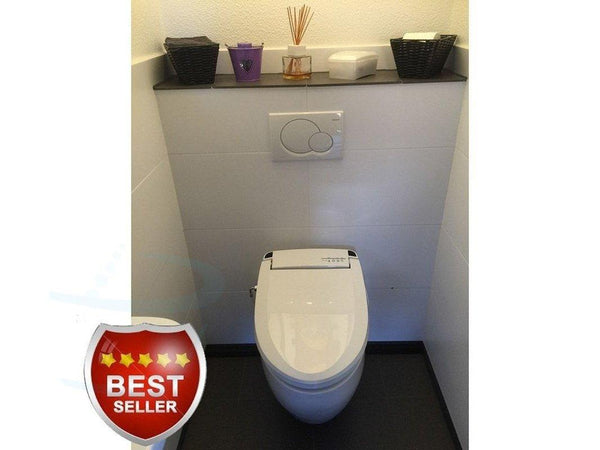 Blooming Bidet op closet geinstalleerd