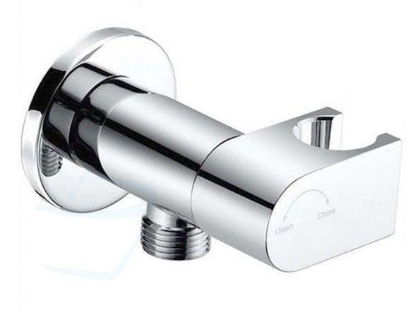 toiletdouche wandhouder & stopkraan combinatie round