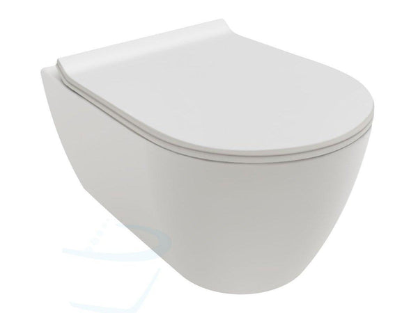 Closet Zitting slimseat Softclose en Quickrelease mat wit