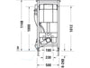 Duravit DuraSystem WC-element met inbouwreservoir met geurafzuiging