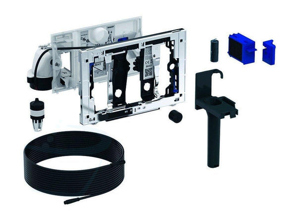 Geberit DuoFresh module met geurzuivering, toiletstickhouder en oriëntatielicht, automatische activering, geschikt voor Sigma 12cm
