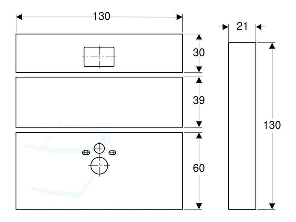 Geberit GIS set gipskartonplaten voor wand-wc