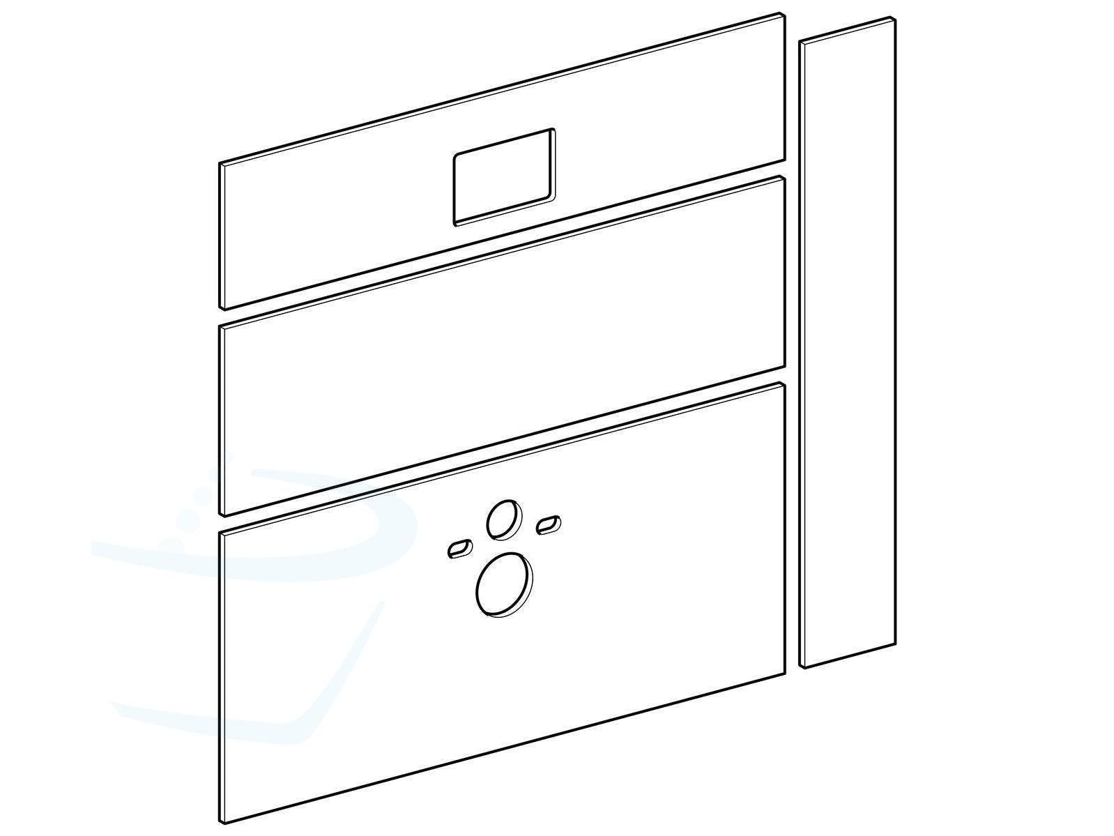 Geberit GIS set gipskartonplaten voor wand-wc