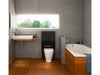 Geberit Monolith module voor staand closet glas zwart-aluminium design