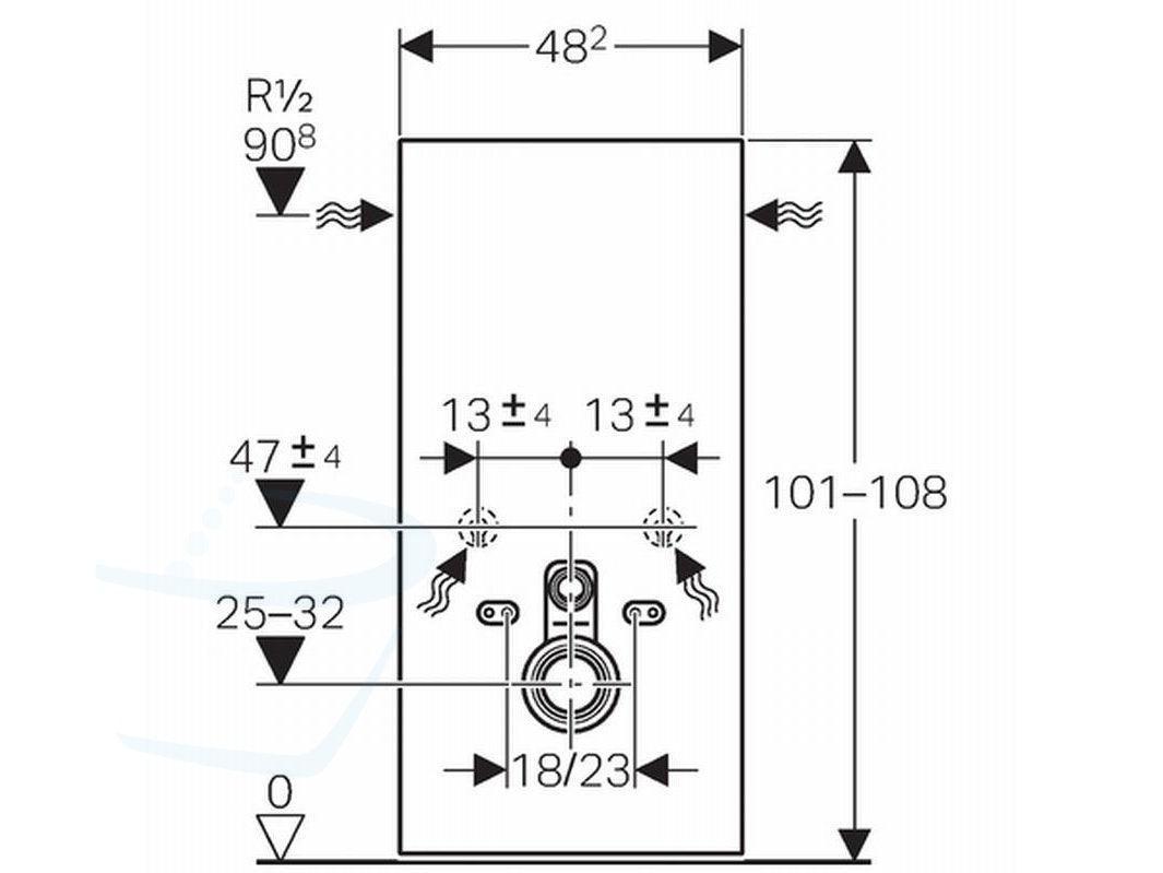 geberit monolith module wandhangend zwart afmetingen