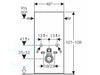geberit monolith module wandhangend zwart afmetingen