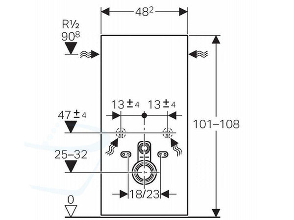 geberit monolith module wandhangend zwart afmetingen