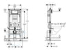 Geberit Duofix Sigma UP320 inbouwreservoir afmetingen