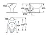 BAU CERAMIC STAANDE WC afmetingen
