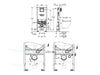 Grohe Rapid SLX Inbouw Reservoir voor DoucheWC technische tekening