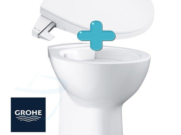 GROHE BAU CERAMIC STAANDE WC met bidetzitting