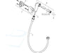 Hansgrohe Bidet Handdouche technische tekening