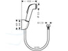 Hansgrohe Bidet Handdouche technische tekening