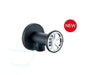 RVS Hoekstopkraan Black Round