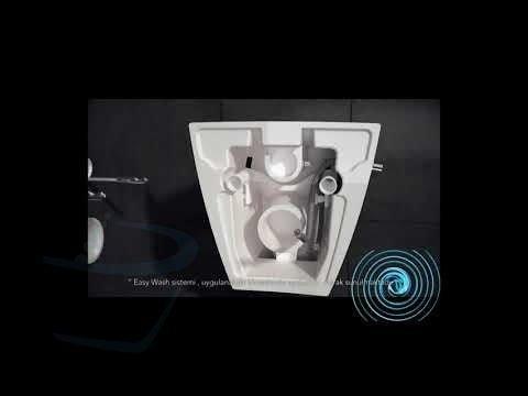 Design Turks Toilet Randloos met interne bidet functie