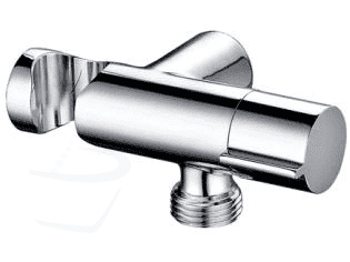 Design Round Chrome Wandhouder / Stopkraan