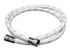 toiletdouche slang met texile skin white