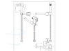  wc sproeier RVS met toiletrolhouder 