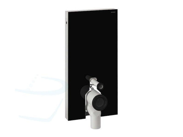 Geberit Monolith module voor staand closet glas zwart-aluminium