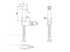  wc-handdouche rvs afmetingen