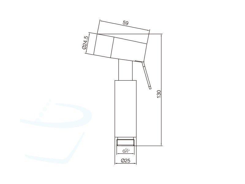STS11-Toiletdouche_RVS-technische-tekening