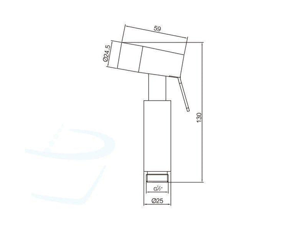 STS11-Toiletdouche_RVS-technische-tekening