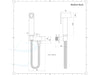toiletdouche inbouw set afmetingen