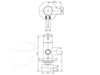 RVS INBOUW TOILETDOUCHE SET ZWART WARM WATER afmetingen
