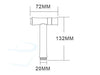 Toiletdouche RVS afmetingen