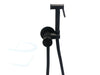 RVS INBOUW TOILETDOUCHE SET ZWART WARM WATER