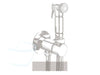 toiletdouche warm water mixer lijntekening