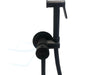 RVS INBOUW TOILETDOUCHE SET ZWART WARM WATER