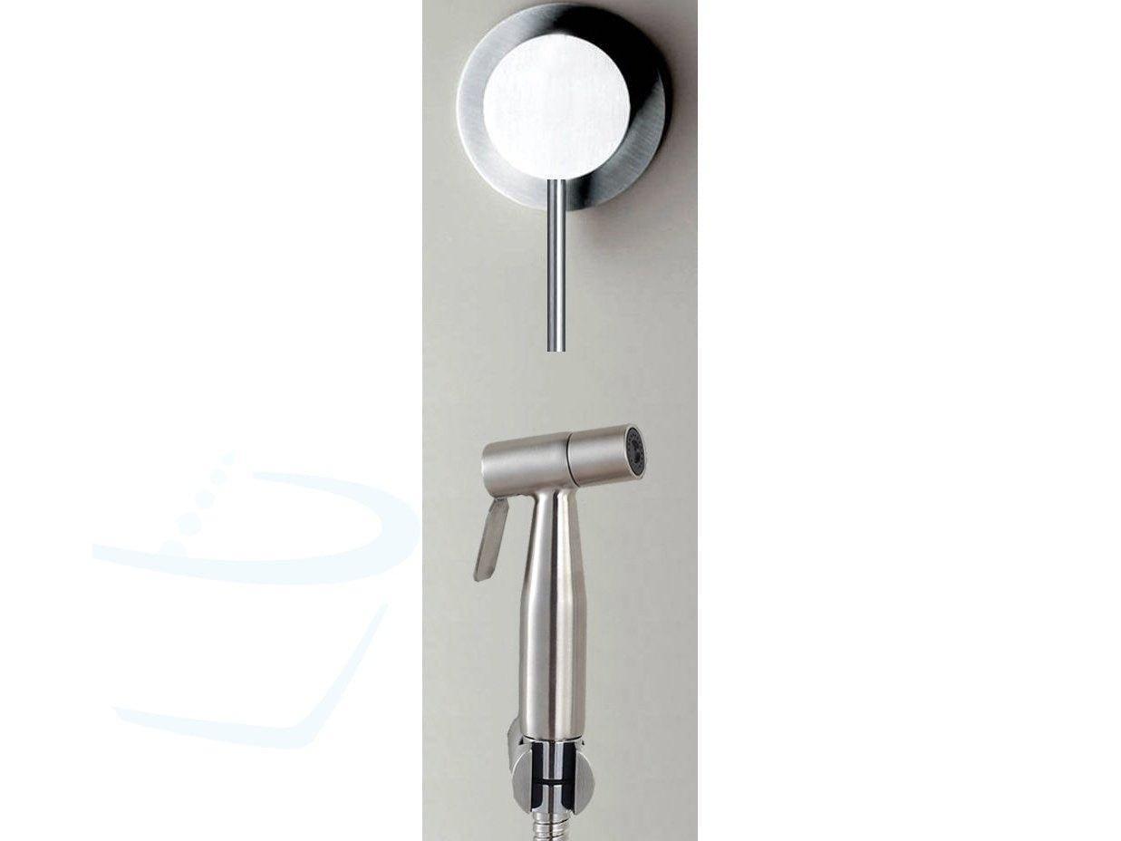 wc-douche set RVS warm water