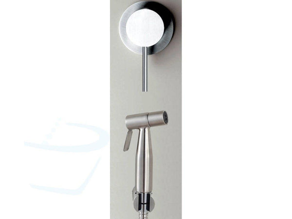wc-douche set RVS warm water