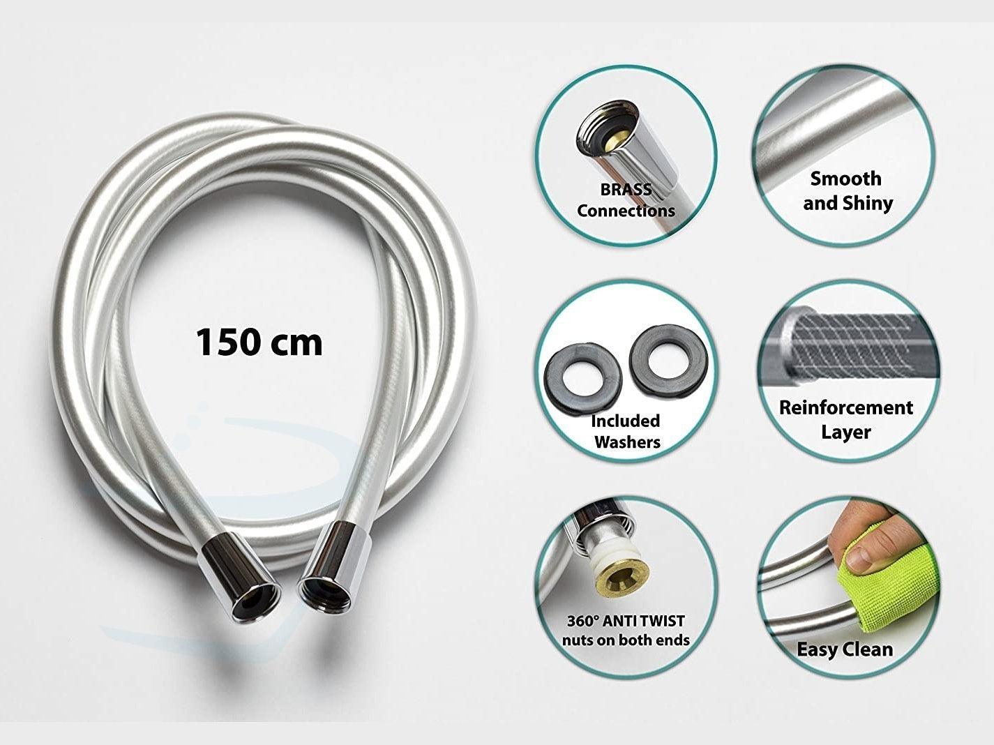 toiletdouche flex slang silver technische specificaties