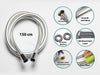 toiletdouche flex slang silver technische specificaties